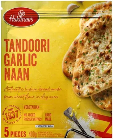 Haldiram's Frozen Tandoori Garlic Naan